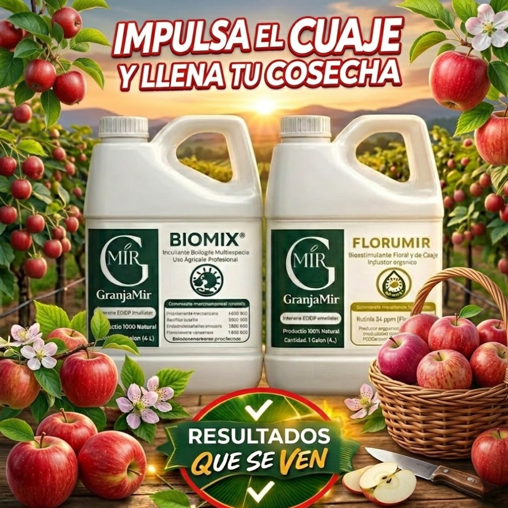 Combo floración para el cultivo de manzana