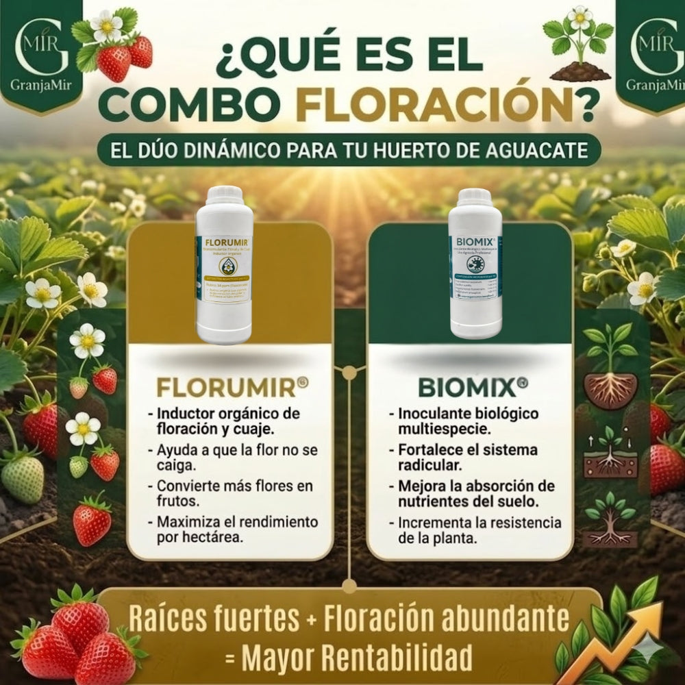 Combo floración para el cultivo de fresa