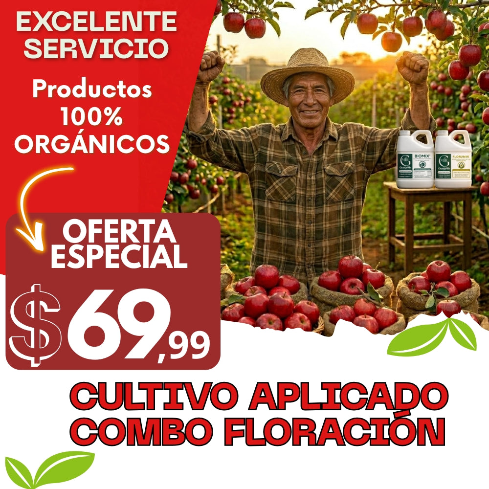 Combo floración para el cultivo de manzana