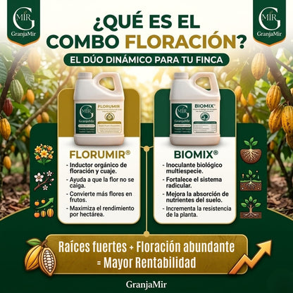 SUPER COMBO FLORACIÓN  FLORUMIR + BIOMIX