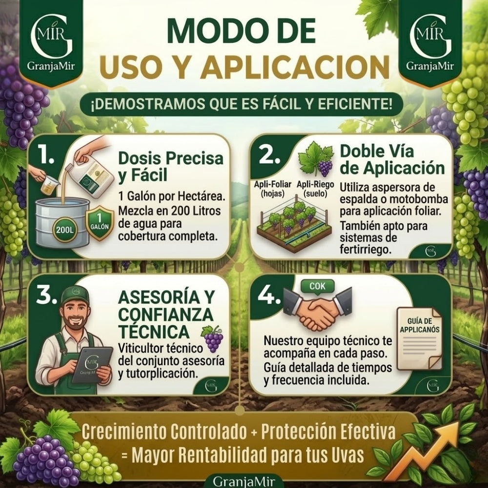 Combo floración para el cultivo de uva