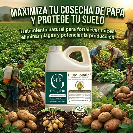 BIOMIR RAIZ PARA ELIMINAR PLAGAS DEL CULTIVO DE PAPAS