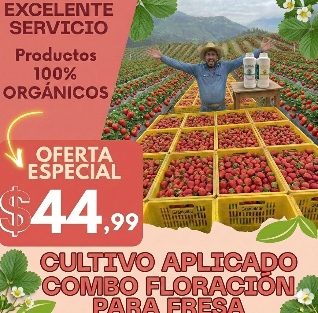 Combo floración para el cultivo de fresa