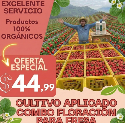 Combo floración para el cultivo de fresa